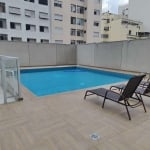 Apartamento  MOBILIADO 60m², 01 dormitório, 01 banheiro e 01 vaga de garagem.  Condomínio com portaria, segurança, piscina, academia, brinquedoteca