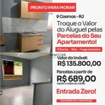 Apartamento com 2 dormitórios à venda, 44 m² por R$ 135.800,00 - Cosmos - Rio de Janeiro/RJ