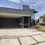 Casa térrea nova à venda, 2 suítes, piscina, escritório, Condomínio Gran Reserve, Indaiatuba.