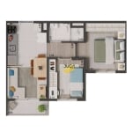 Apartamento com 2 dormitórios à venda, 34 m² por R$ 276.338,00 - Vila Nair - São Paulo/SP