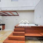 Vende ou aluga cobertura duplex com pé direito duplo, espaço gourmet com solarium e jacuzzi no Panamby.