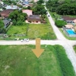 Terreno de esquina com 384m² na Barra do Saí em Itapoá SC