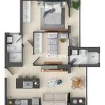 Apartamento com 2 dormitórios à venda, 55 m² por R$ 710.000,00 - Joaquim Távora - Fortaleza/CE