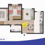 Apartamento à venda, 55 m² por R$ 226.000,00 - Morro da Glória - Juiz de Fora/MG