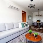 Apartamento totalmente mobiliado, com 3 quartos, suíte, 2 vagas, bairro Vila Ipiranga