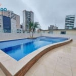 710mil - apartmento andar alto canto do forte lazer completo 2 quartos um suite sacada