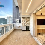 Apartamento Duplex de Alto Luxo Mobiliado no Canto do Forte - 2 Suítes, Varanda Gourmet e Vista Livre a 100 Metros do Mar!