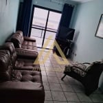 Aluguel de Apartamento mobiliado na Guilhermina, Praia Grande-SP: 1 Quarto, 2 Salas, 1 Vaga de Garagem, 58m²