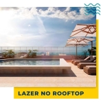 Residencial Riviera Mongaguá - 1 e 2 Dormitórios com Sacada - Lazer na Cobertura