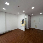 Sala comercial para locação no Helbor Trilogy Home &amp; Office - 32m² - 1 banheiro - ar condicionado - sacada - 1 vaga - em São Bernardo do Campo