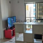 Apartamento mobiliado para locação com 01 quarto (1 suíte) e 02 vagas de garagem - 52m² no bairro Jardim Aquarius