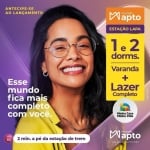 LANÇAMENTO! ESTAÇÃO LAPA APARTAMENTOS DE 1  E 2 DORMITÓRIOS COM VARANDA