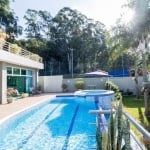 Luxuosa casa em condomínio à venda em Itupeva-SP, bairro Ibi Aram: 5 quartos, 3 suítes, 6 salas, 6 banheiros, 7 vagas de garagem, 390m².