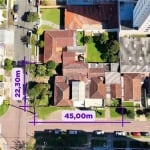 TERRENO DE ESQUINA COM 1.003,50m2 A VENDA - BAIRRO NOVO MUNDO - EXCELENTE LOCALIZAÇÃO - OPORTUNIDADE IMPERDÍVEL DE INVESTIMENTO!