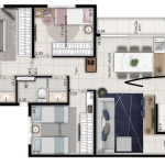 Ágio Wish 211 3 Q Apartamento com 3 Quarto(s) e 2 banheiro(s) à Venda, 76.3 por R$ 680.000 no setor Jardim América VN24163