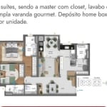 Apartamento para Venda em São Bernardo do Campo, Jardim Do Mar, 2 dormitórios, 2 suítes, 3 banheiros, 2 vagas