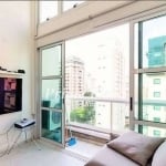 Flat disponível para venda no Condomínio Edifício Moema Loft, com 45m², 1 dormitório e 1 vaga de garagem