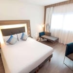 Flat disponível para venda no Novotel Santos Gonzaga, com 27m², 1 dormitório e 1 vaga