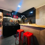 Apartamento rústico e sofisticado com lareira e design marcante - Quatre Saisons Residence