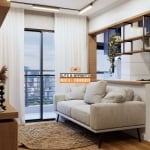 Apartamento em Diadema, com 2 quartos, vaga e varanda