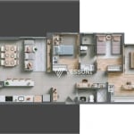 New.In Ecoville, Apartamento Exclusivo 113m² com 3 Quartos sendo 1 Suíte, 2 Vagas e 1 Depósito, Padrão Vanguard, R$1.349.000,00