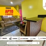 Lírio - Villa Jardim Torquato, Apartamento com 2 quartos no térreo mobiliado, 47m², 2 vagas garagem