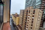 Conj. Res. Três Irmãs - Apartamento 1 dormitório com 55m², vista para o mar em Santos