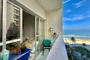 VISTA MAR - Apartamento na praia 2 dormitórios Varanda Pitangueiras Guarujá.