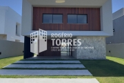 Casa duplex a venda de 4 suítes com área gourmet com piscina e 4 garagens no Alphaville Litoral Norte 2