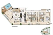 Cob. Linear Frente Mar com 4 suites + 3 Vagas, 239 m² - R$ 2.500.000 - Charitas - Niterói/RJ