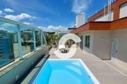 MAGNÍFICA COBERTURA DUPLEX C/ PISCINA EM ICARAÍ, VISTA LIVRE. 4 QUARTOS (3 SUÍTES) e 3 VAGAS. R$ 2.800.000