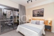 STUDIO MOBILIADO COM 25 M² -  COM VARANDA - SEM VAGA - VENDA