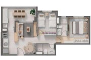 Apartamento com 2 dormitórios à venda, 57 m² por R$ 864.957,48 - Mirandópolis - São Paulo/SP