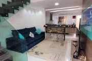 Sobrado com 3 dormitórios à venda, 85 m² por R$ 468.000,00 - Caiçara - Praia Grande/SP