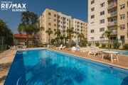 Apartamento 3 quartos com suíte - Mobiliado com piscina aquecida em  Cond. Clube no Bacacheri