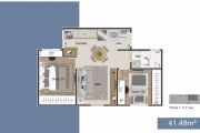 Apartamento com 2 dormitórios à venda, 45 m² por R$ 280.000,00 - Vila Carrão - São Paulo/SP