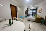 Apartamento Mobiliado com 2 Dormitórios sendo 1 Suíte, Sacada Vista Mar e 1 Vaga de Garagem, Canto do Forte - Praia Grande/SP