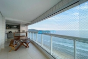 Apartamento À Venda, Frente Mar, 111m2, 3 Suítes, Terraço Gourmet e 2 Vagas de Garagem - Praia Grande/SP