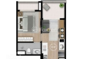 Apartamento com 1 quarto à venda na Avenida Santo Amaro, 3665, Brooklin Paulista, São Paulo