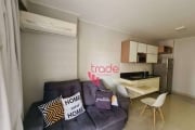 Apartamento tipo Studio Mobiliado para Locação de 01 Quarto no Bairro Bosque das Juritis em Ribeirão Preto com Sacada.