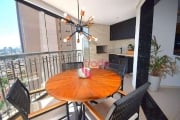 Apartamento Mobiliado para Alugar de 03 Suítes no Bairro Bosque das Juritis em Ribeirão Preto com Varanda Gourmet.