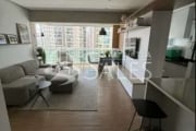 Apartamento à venda no Campo Belo, São Paulo-SP: 1 quarto, 1 suíte, 2 salas, 2 banheiros, 1 vaga. 59m² de conforto!