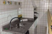 Apartamento 01 dormitorio - lazer completo a 100 metros da praia - Tupi/Praia Grande-SP