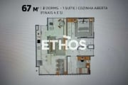 Apartamento de 2 dormitórios (1 suite), banheiro social, cozinha, sala ampla, lavanderia, uma vaga coberta, no condomínio La Sierra , Medeiros, Jundiaí