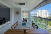 Apartamento vista mar, pé na grama, 3 suítes à venda, 127 m² - Riviera de São Lourenço - Bertioga/SP