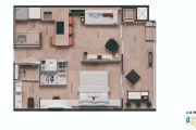 Apartamento com 1 quarto à venda na Rua Rosa Neumann, 315, Campina do Siqueira, Curitiba