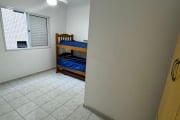 vila caiçara, apto 1 dorm, sacada, garagem, 30 mts do mar.