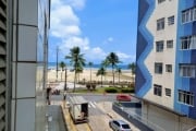 Apartamento vista mar à venda em Praia Grande-SP, Guilhermina: 2 quartos, 1 sala, 1 banheiro, 1 vaga de garagem!