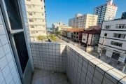 Amplo apartamento de 1 dormitório com vista lateral para o mar em Praia Grande SP