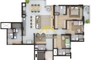 Apartamento com 3 dormitórios à venda, 135 m² por R$ 1.620.000,00 - Vila Assunção - Santo André/SP